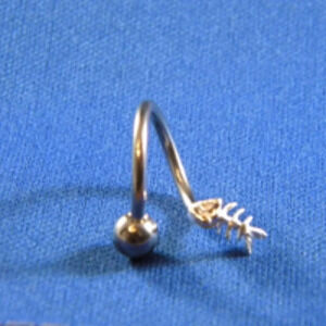 NEW Stainless Steel Helix Eyebrow Barbell Ring Body Jewelry 14g Select Your Gem